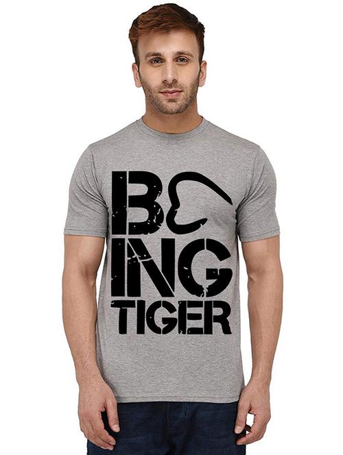 men round neck front print t-shirts - 20990153 - Very Small Image - 1