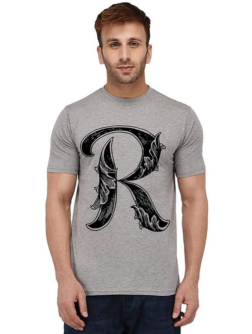 men round neck front print t-shirt - 20990269 - Very Small Image - 1