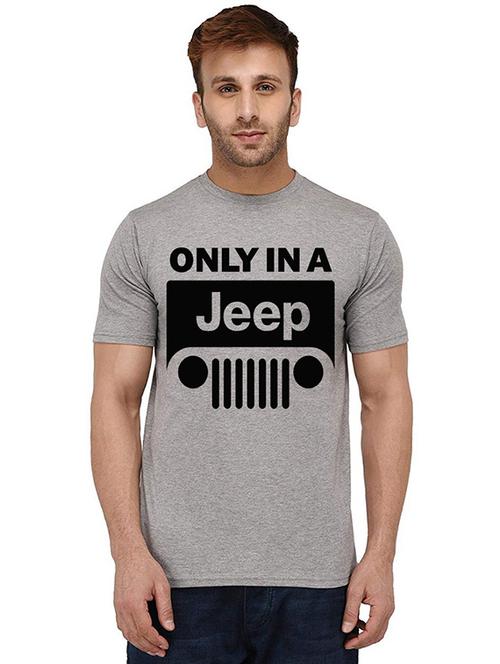 men front print round neck t-shirt - 20990272 - Very Small Image - 1