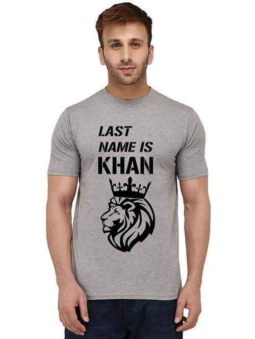 men round neck front print t-shirt - 20990287 - Very Small Image - 1