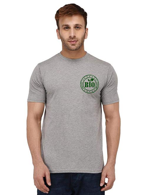 men round neck placment print t-shirts - 20990334 - Very Small Image - 1