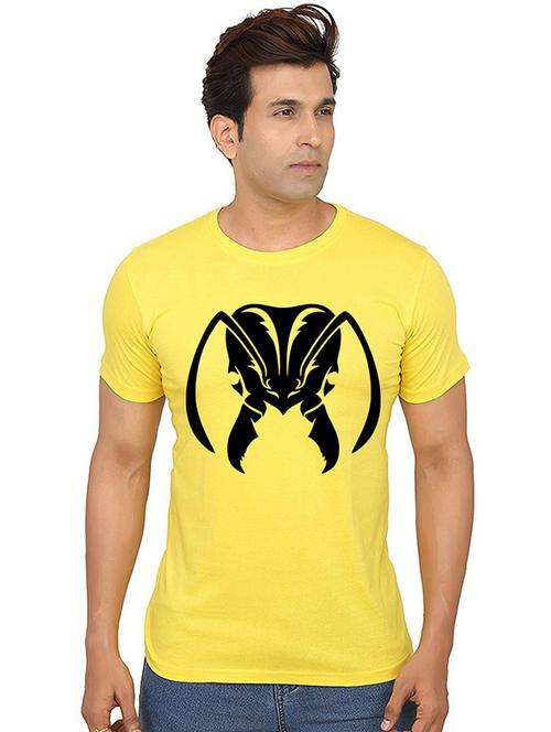 men round neck front printed t-shirt - 20990856 - Very Small Image - 1