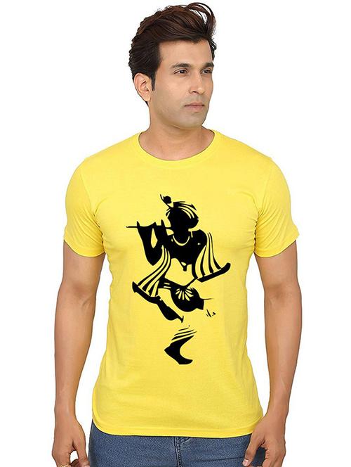 men's round neck front print t-shirt - 20991201 - Very Small Image - 1