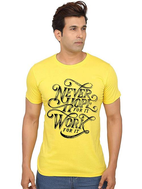 men round neck front print t-shirts - 20991226 - Very Small Image - 1