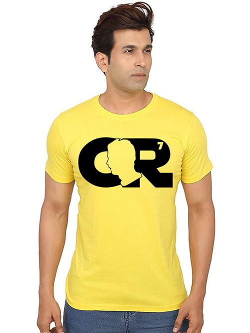 men's round neck front print t-shirt - 20991271 - Very Small Image - 1