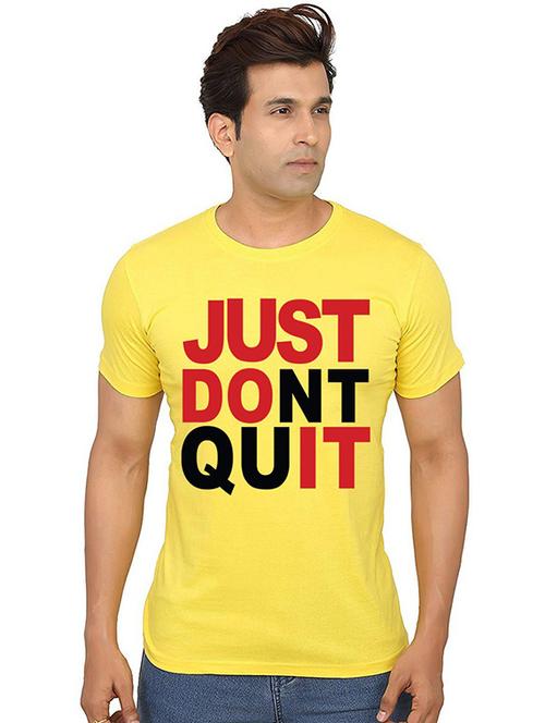 men round neck front print t-shirt - 20991348 - Very Small Image - 1