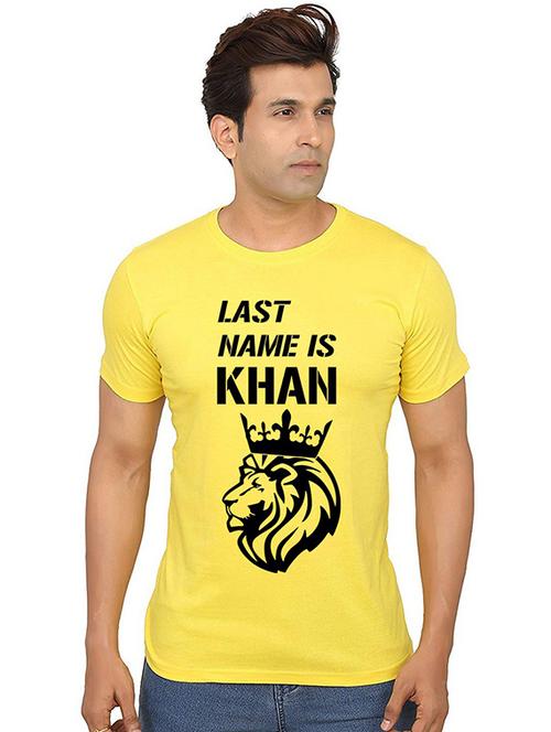 men round neck front printed t-shirt - 20991533 - Very Small Image - 1