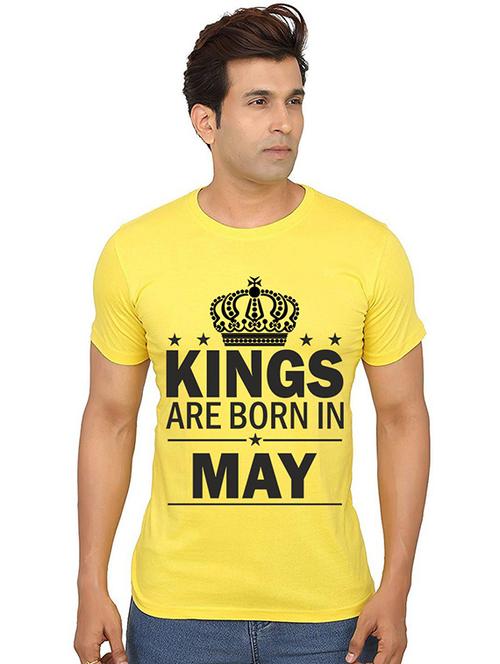 men round neck front printed t-shirt - 20991626 - Very Small Image - 1