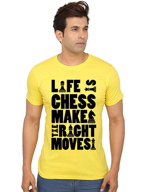 men round neck front print t-shirt - 20991658 - Very Small Image - 1