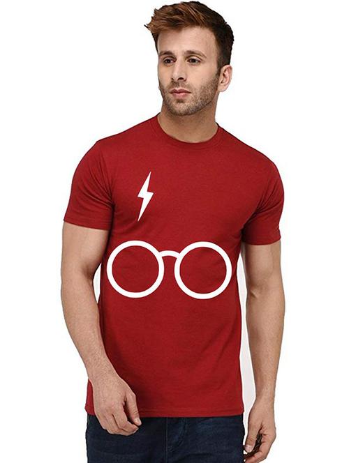 men round neck front print t-shirt - 20991752 - Very Small Image - 1