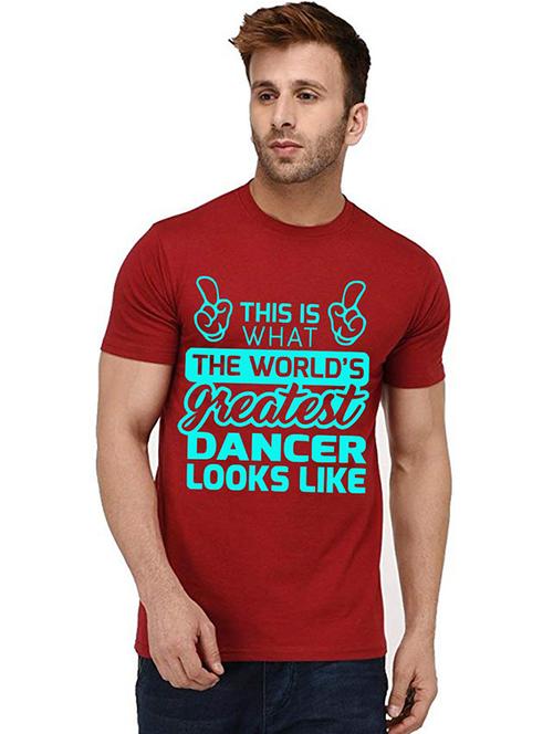 men's round neck front print t-shirt - 20991922 - Very Small Image - 1