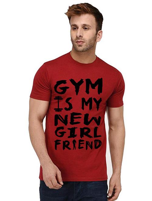 men round neck front print t-shirt - 20992675 - Very Small Image - 1