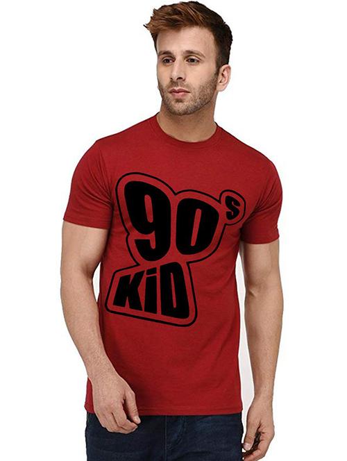 men round neck front printed t-shirt - 20992832 - Very Small Image - 1
