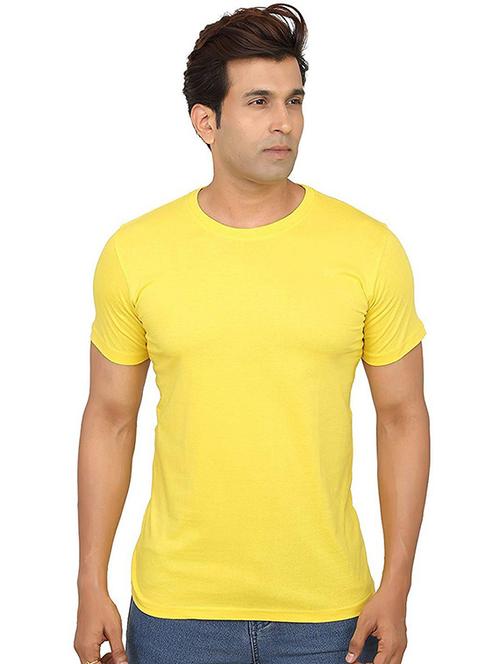 men round neck solid t-shirt - 20993264 - Very Small Image - 1