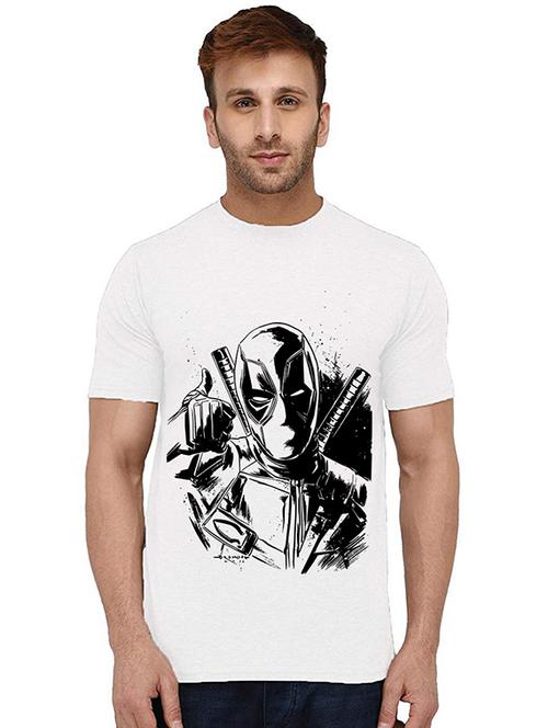 men round neck front printed t-shirt - 20993417 - Very Small Image - 1