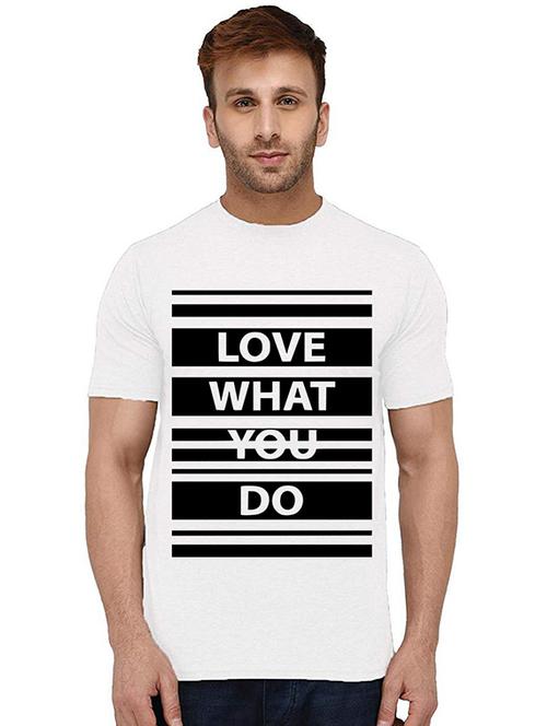 men round neck front print t-shirt - 20993458 - Very Small Image - 1