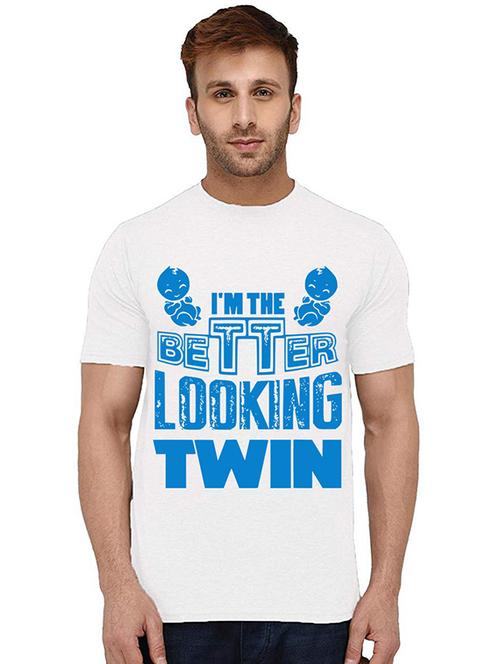 men's round neck front print t-shirt - 20993468 - Very Small Image - 1