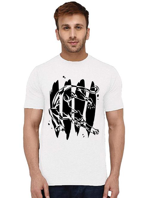 men round neck front print t-shirt - 20993507 - Very Small Image - 1