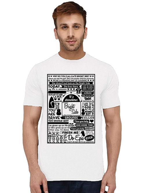 men round neck front print t-shirts - 20993532 - Very Small Image - 1