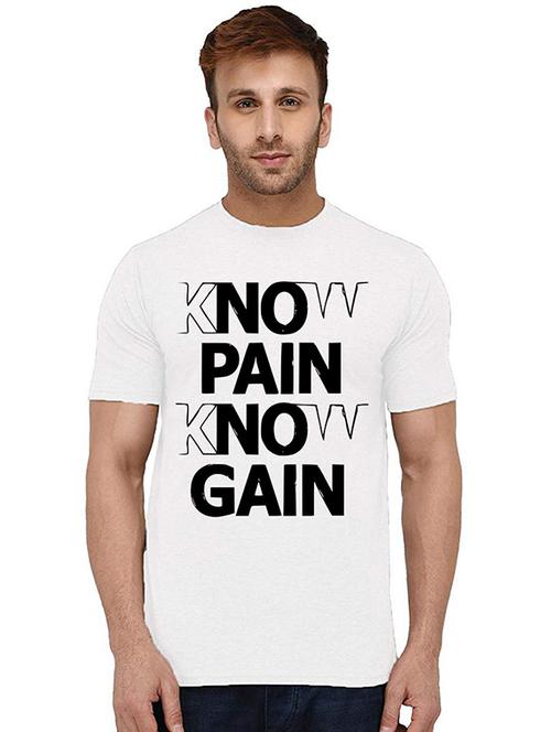 men round neck front print t-shirt - 20993537 - Very Small Image - 1