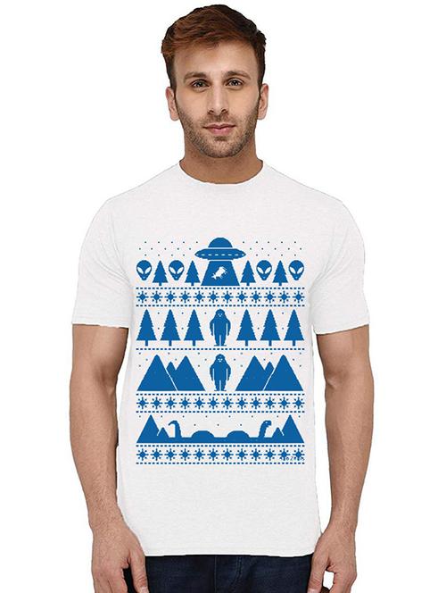 men's round neck front print t-shirt - 20993629 - Very Small Image - 1