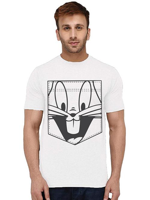 men round neck front print t-shirt - 20993680 - Very Small Image - 1