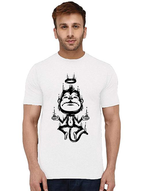 men front print round neck t-shirt - 20993689 - Very Small Image - 1