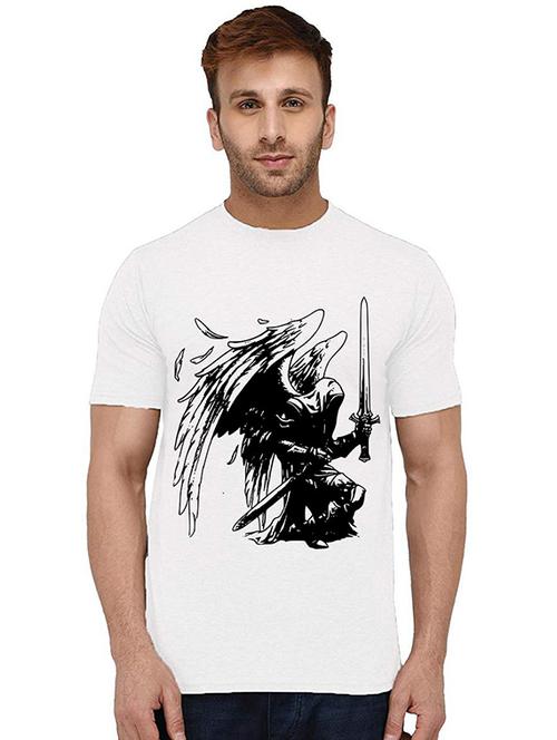 men round neck front print t-shirt - 20993816 - Very Small Image - 1