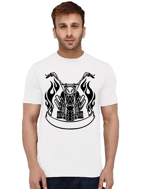 men round neck front printed t-shirt - 20993905 - Very Small Image - 1