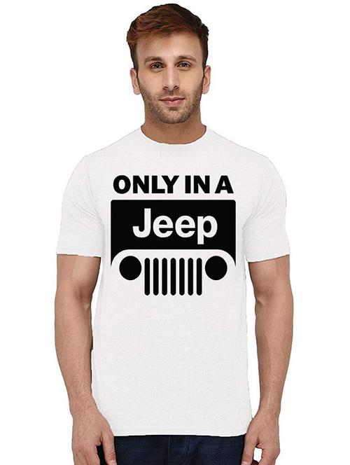 men round neck front print t-shirt - 20993916 - Very Small Image - 1