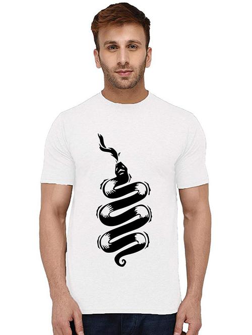 men's round neck front print t-shirt - 20993987 - Very Small Image - 1