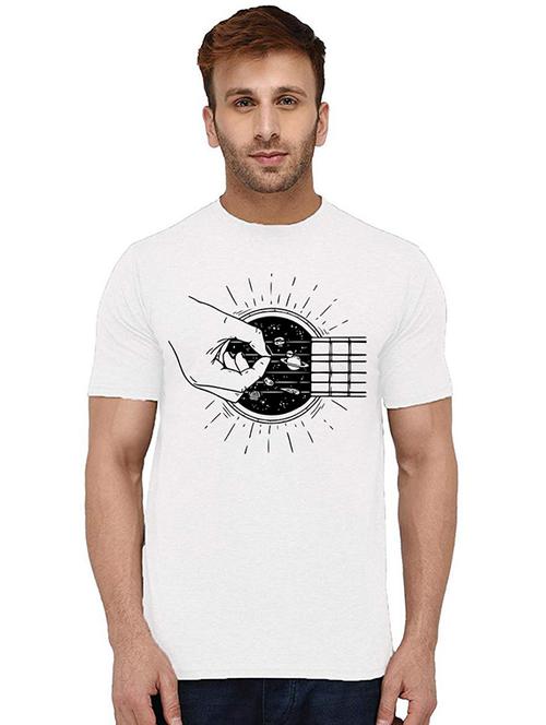 men round neck front printed t-shirt - 20994005 - Very Small Image - 1