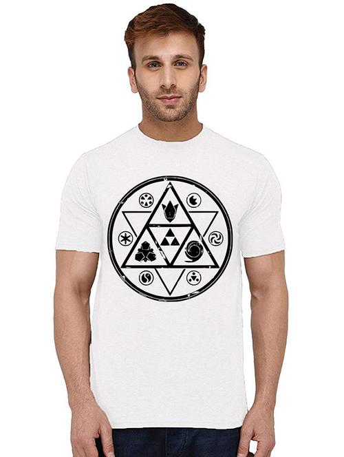 men round neck front print t-shirt - 20994026 - Very Small Image - 1