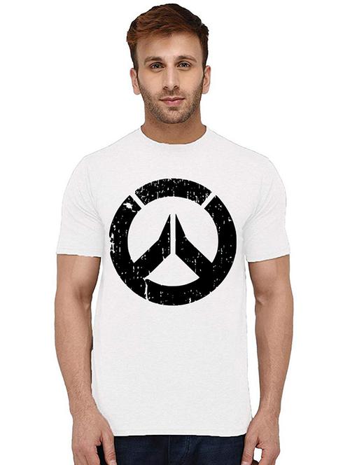 men round neck front print t-shirt - 20994027 - Very Small Image - 1