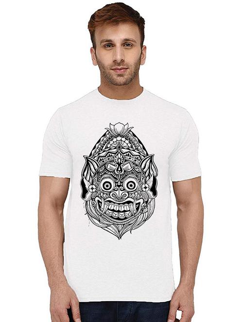 men round neck front print t-shirt - 20994048 - Very Small Image - 1