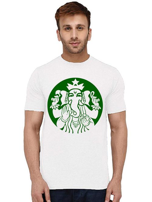 men round neck front print t-shirt - 20994089 - Very Small Image - 1