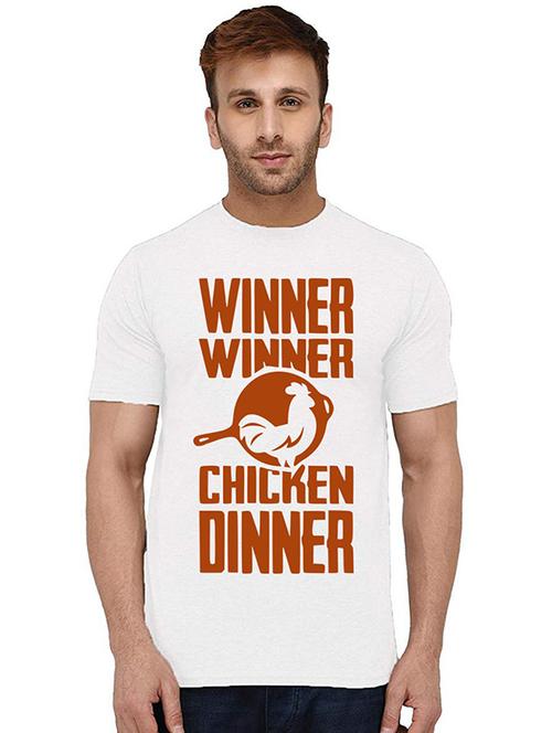 men round neck front print t-shirt - 20994098 - Very Small Image - 1