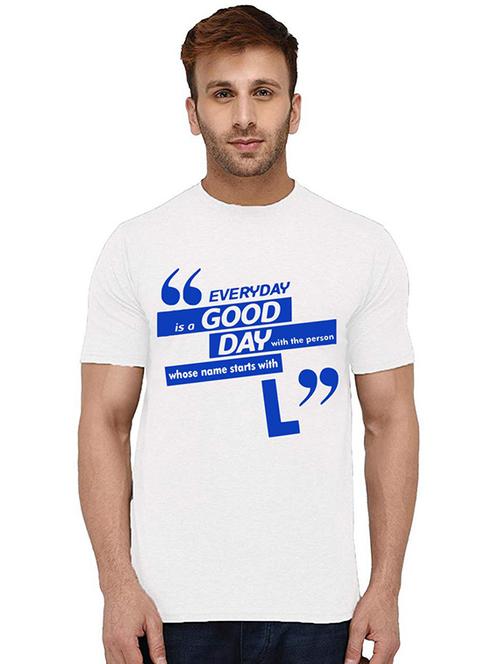 men round neck front print t-shirt - 20994132 - Very Small Image - 1