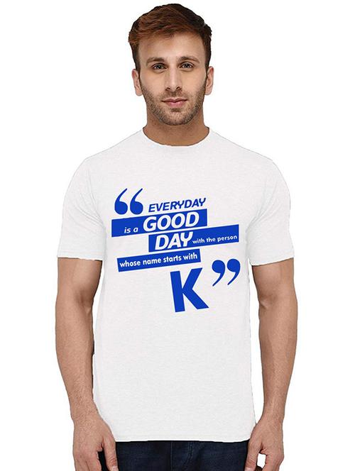 men round neck front print t-shirt - 20994133 - Very Small Image - 1