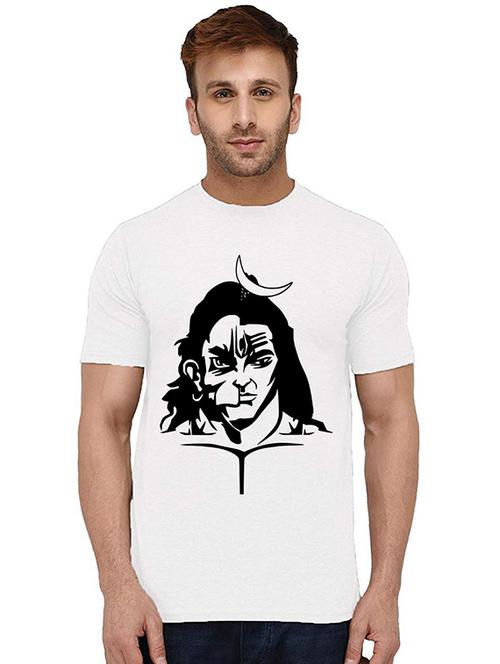 men round neck front print t-shirt - 20994199 - Very Small Image - 1