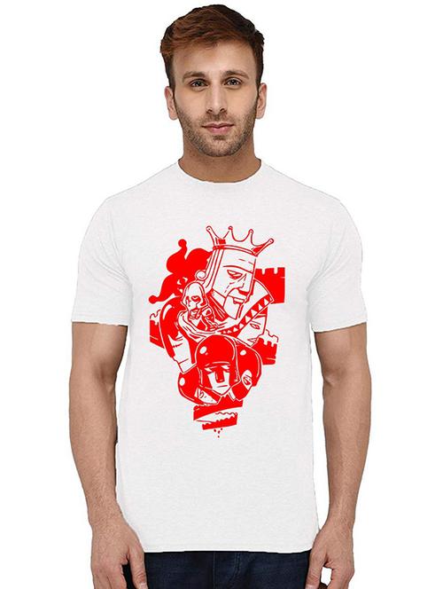 men's round neck front print t-shirt - 20994227 - Very Small Image - 1