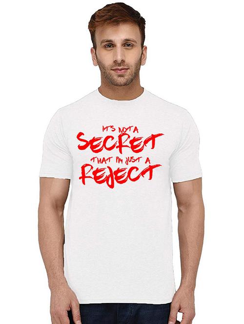 men round neck chest print t-shirt - 20994228 - Very Small Image - 1