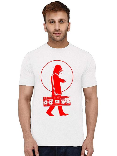 men round neck front print t-shirt - 20994232 - Very Small Image - 1