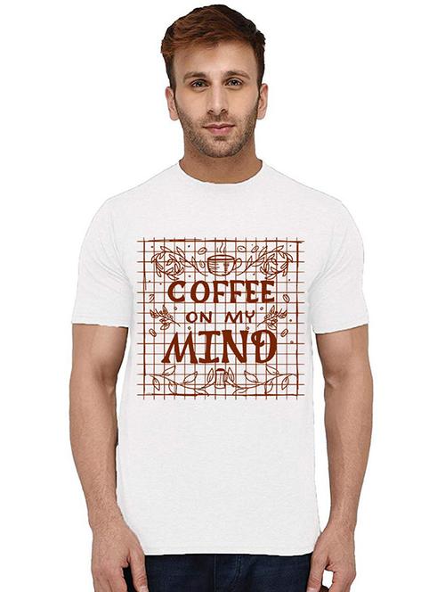 men round neck front printed t-shirt - 20994411 - Very Small Image - 1