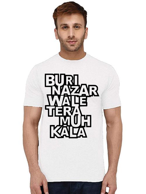 white front printed casual t-shirt - 20994473 - Very Small Image - 1