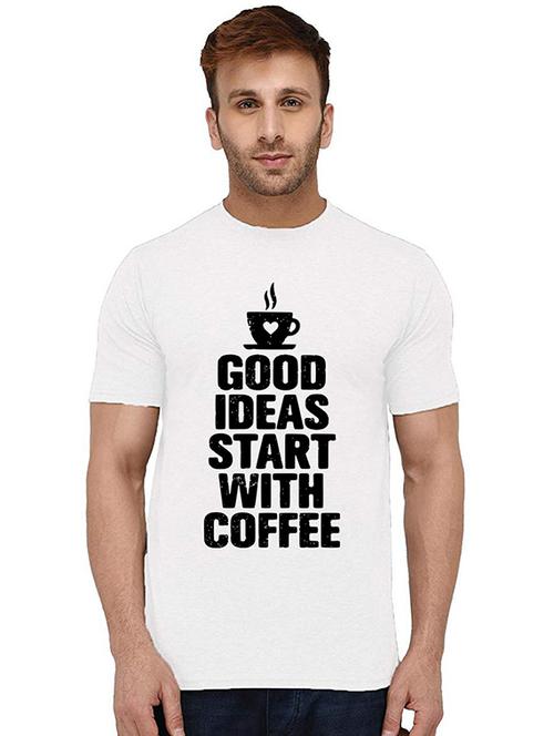 men round neck front printed t-shirt - 20994495 - Very Small Image - 1