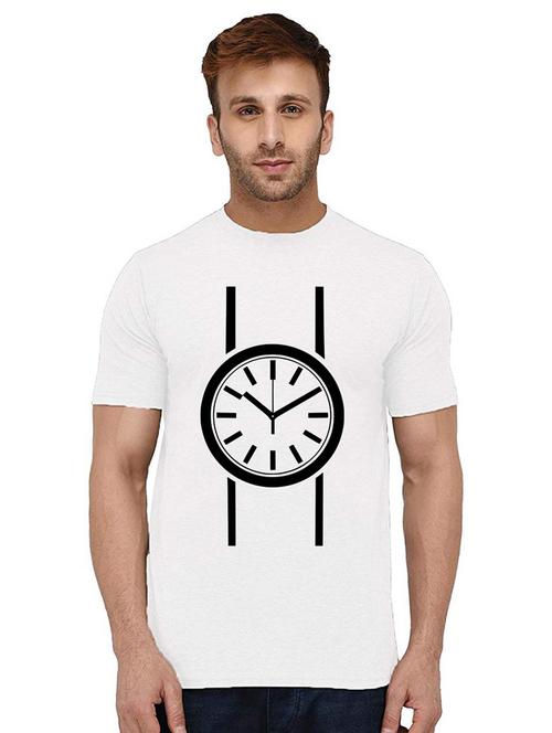 men round neck front print t-shirt - 20994503 - Very Small Image - 1