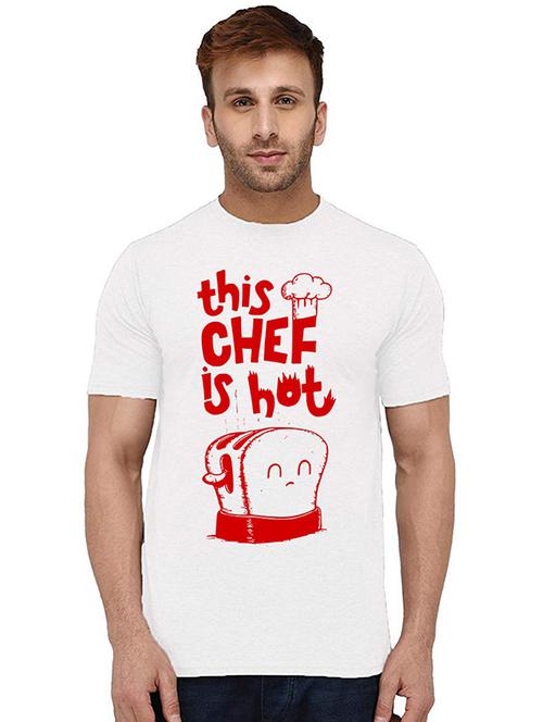 men round neck front printed t-shirt - 20994527 - Very Small Image - 1