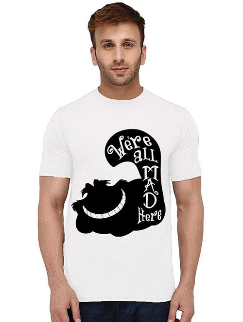 men front print round neck t-shirt - 20994655 - Very Small Image - 1