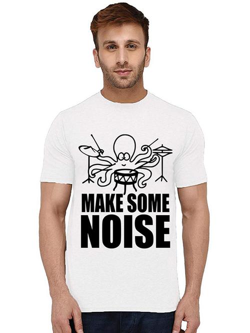 men round neck front print t-shirt - 20994709 - Very Small Image - 1